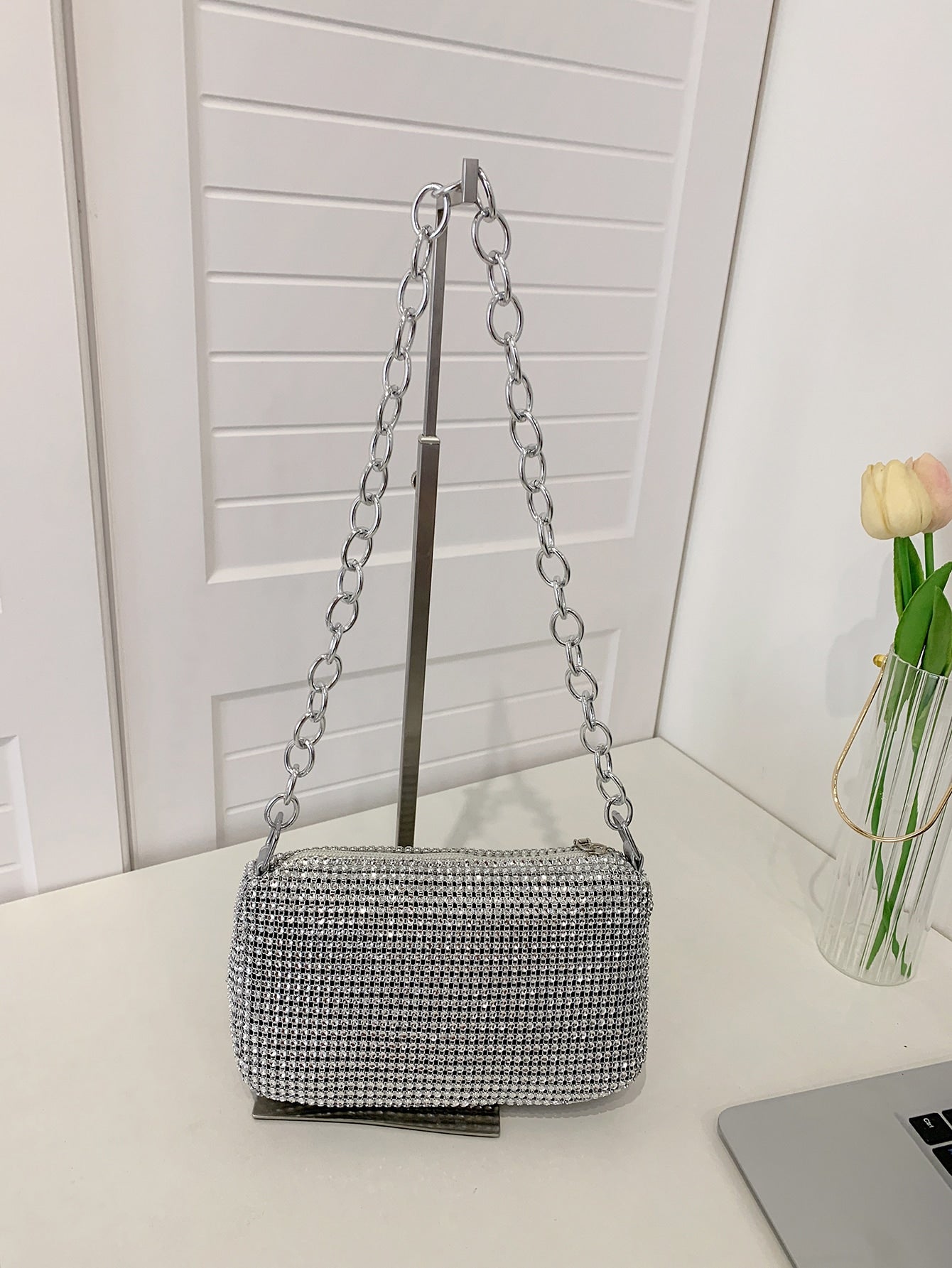 Bolsa Chain Brilho Minimalista