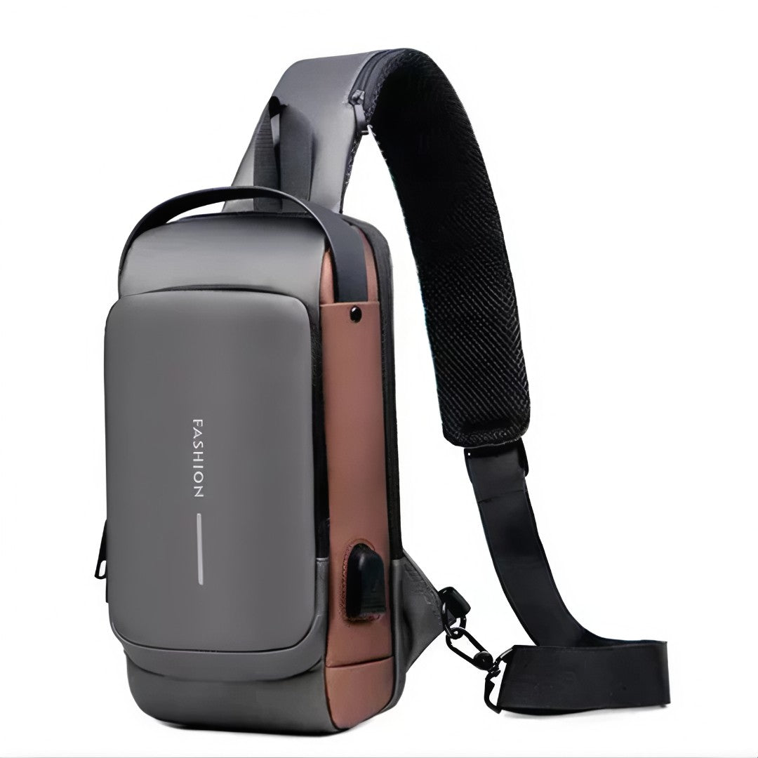 🎒 UrbanShield™ – Bolsa Masculina Antifurto Impermeável com Cadeado e Design Premium