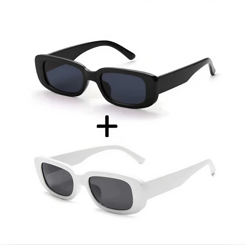 KIT 2 Óculos de Sol Retrô Vintage Masculino e Feminino