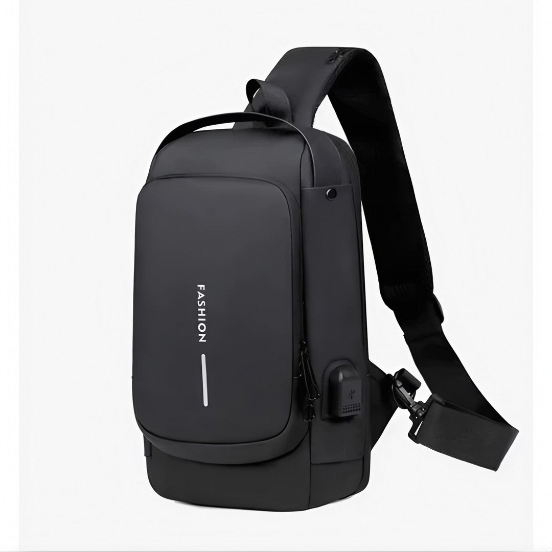 🎒 UrbanShield™ – Bolsa Masculina Antifurto Impermeável com Cadeado e Design Premium
