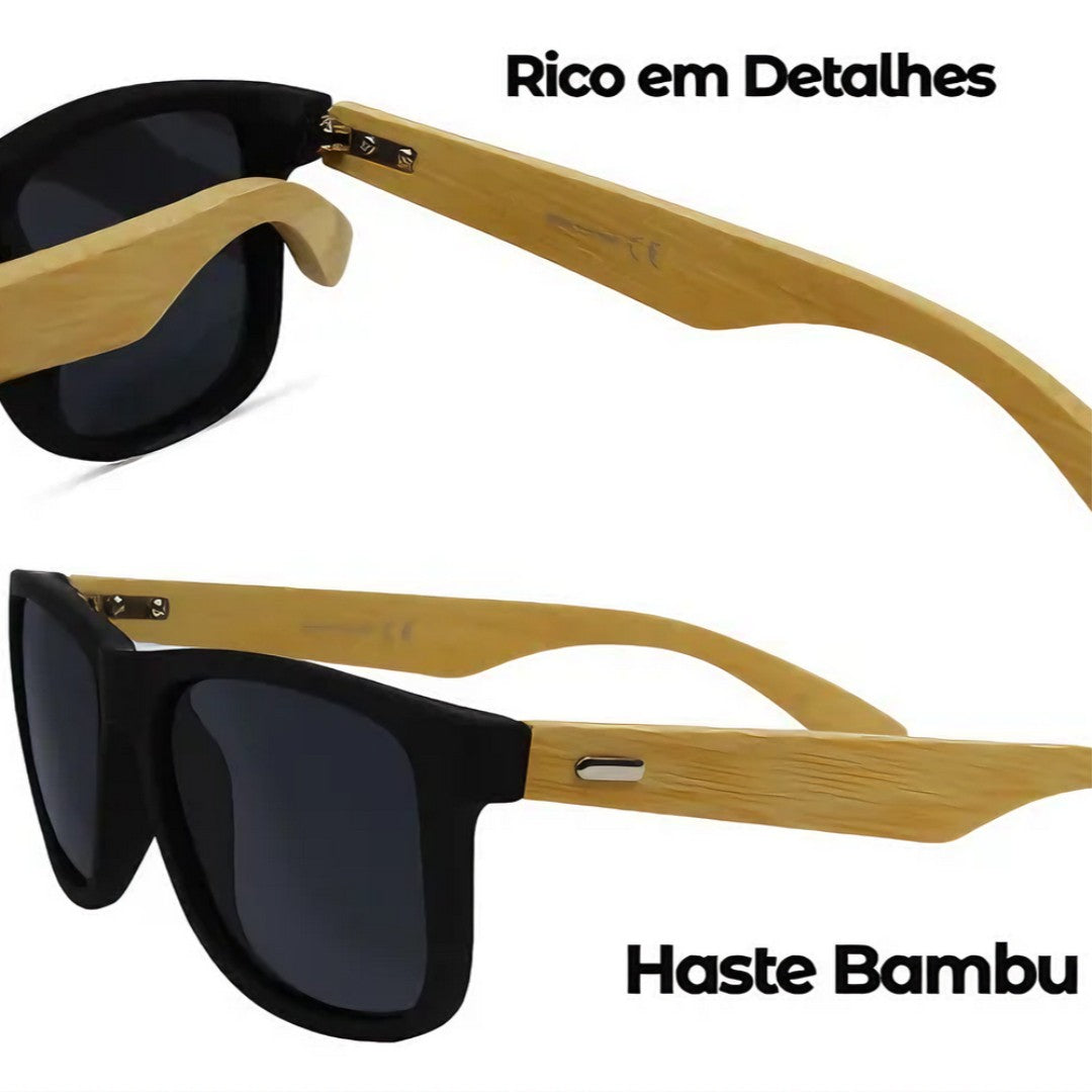 EcoWood Vision – Óculos de Sol em Bambu UV400