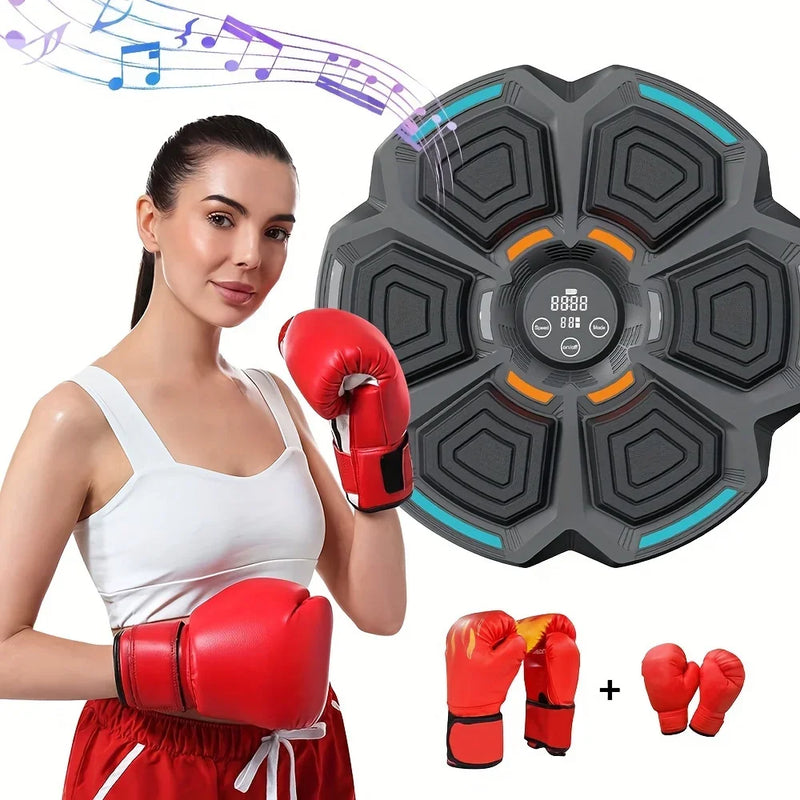 "Treine com Potência: Máquina de Boxe Musical Inteligente com Luvas e Conexão Bluetooth!"