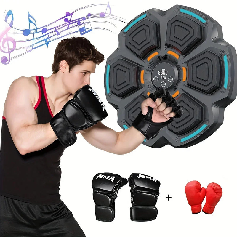 "Treine com Potência: Máquina de Boxe Musical Inteligente com Luvas e Conexão Bluetooth!"